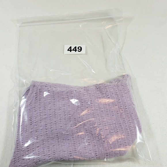 Hollister Smocked Cropped Tank Top Lavender Purple‎ Size Medium - Picture 5 of 5